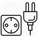 Prise De Courant Adaptateur Electrique Tableau De Distribution Icône