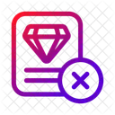 Fichier Pierre Precieuse Rejeter Icon