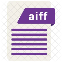 Fichier aiff  Icône