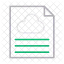 Fichier Document Nuage Icône