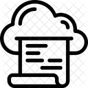 Fichier Document Cloud Icône