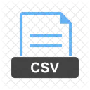 CSV Fichier Extension Icône