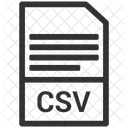 CSV Fichier Format Icône