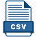 Csv Fichier Formats Icône