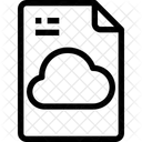Fichier de données cloud  Icône