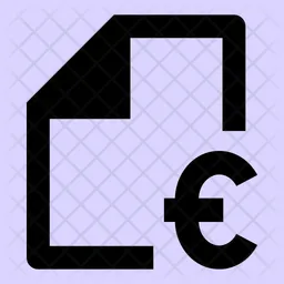 Fichier euro  Icône