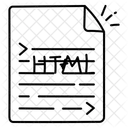 Fichier HTML  Icône