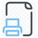 Imprime Fichier Document Icon