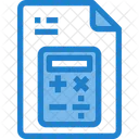 Calculatrice Fichier Mathematique Fichier Comptable Icône