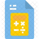 Calculatrice Fichier Mathematique Fichier Comptable Icône