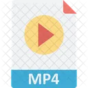 Fichier Multimedia Film Mp 4 Icône