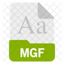 Mgf Fichier Format Icône