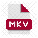 Conteneur Multimedia Mkv Matroska Fichier Video Icône