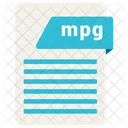 Mpg Fichier Format Icône