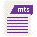 Mts Fichier Format Icône