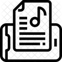 Musique Fichier Note Icône