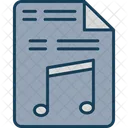 Fichier Musical Document Format De Fichier Icon