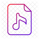 Fichier Musical Stockage De Donnees Stockage De Fichiers Icône