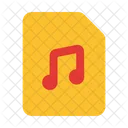 Fichier Musical Fichier Audio Document Icon