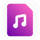 Fichier Musical Fichier Audio Document Icon