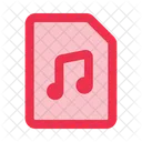 Fichier Musical Fichier Audio Document Icon