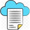 Fichier Document Nuage Icône