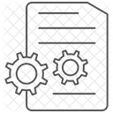 Fichier Parametres Thinline Icon Icône