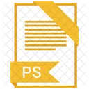 Ps Format Document Icône