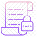 Protege Par Mot De Passe Fichier Securise Fichier Verrouille Icône