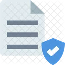 Securityv Fichier Securise Fichier Approuve Icon