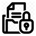 Fichier Securise Dossier Securise Document Securise Icon
