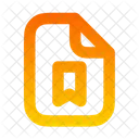 Fichier Signet Icône
