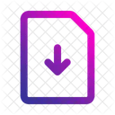 Telechargement De Fichier Telechargement Document Icône