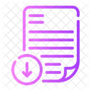 Telecharger Fleche Vers Le Bas Document Icône