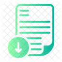 Telecharger Fleche Vers Le Bas Document Icône