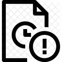 Fichier Temporel Alram Fichier Icône