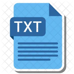 Fichier txt  Icon