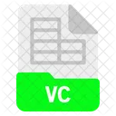 Vc Fichier Format Icon