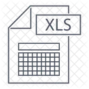 Fichier XLS  Icône