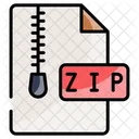 Fichier Zip Fichier Document Icon