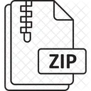 Fichier Zip Fichier Document Icône