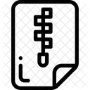 Fichier Document Zip Icône