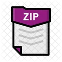 Fichier Zip Document Icône