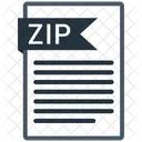 Zip Fichier Format Icône