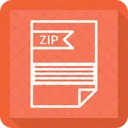 Zip Fichier Format Icône