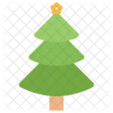 Fichte Grun Geschmuckter Baum Symbol