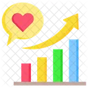 Loyaute Coeur Croissance Icône