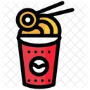 Instantaneo Taza Fideos Icono