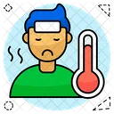 Fieber Temperatur Patient Symbol