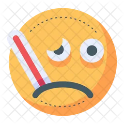 Fieber Emoji Symbol